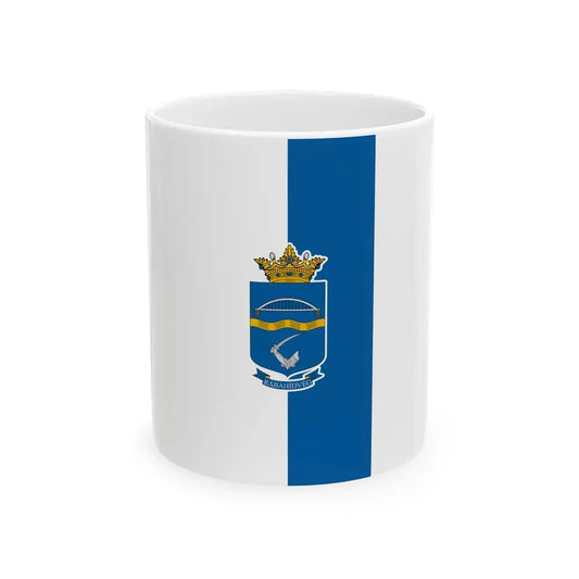 Flag of Rabahidveg vertical (Hungary) White Coffee Mug 11oz - Go Mug Yourself
