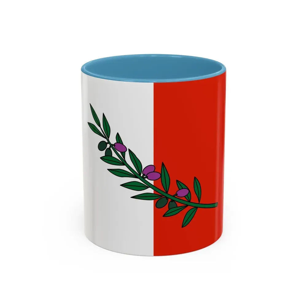 Flag of Rabat Malta - Accent Coffee Mug 11oz Light Blue - Go Mug Yourself