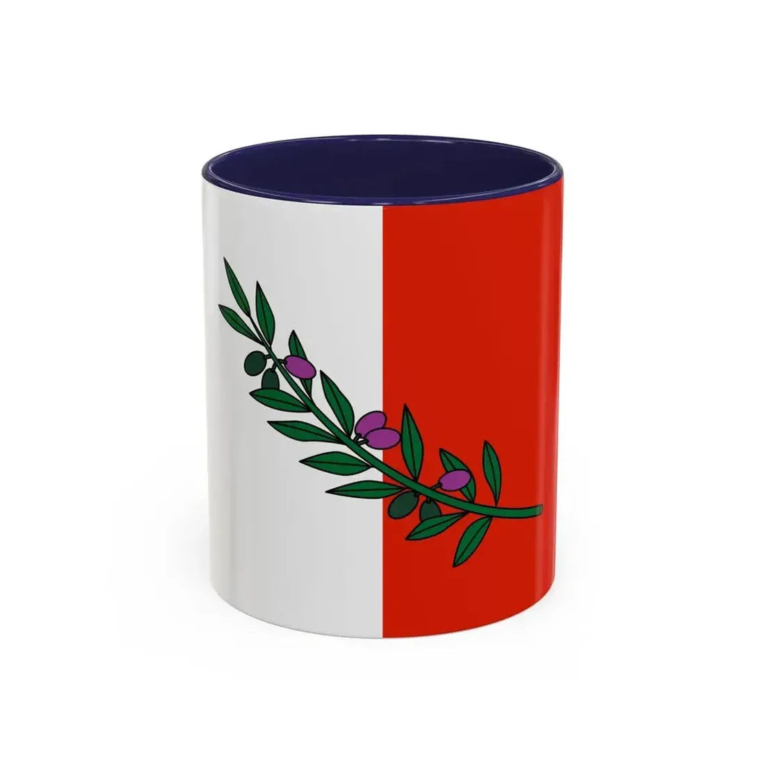 Flag of Rabat Malta - Accent Coffee Mug 11oz Navy - Go Mug Yourself
