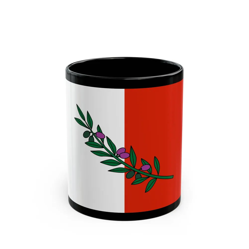 Flag of Rabat Malta - Black Coffee Mug-11oz-Go Mug Yourself