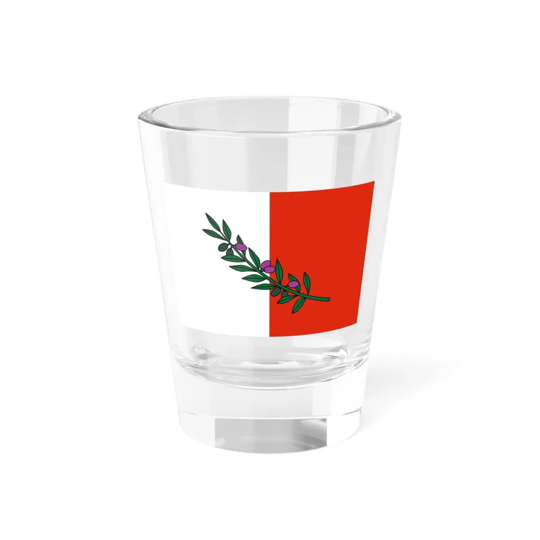 Flag of Rabat (Malta) Shot Glass 1.5oz 1.5oz - Go Mug Yourself