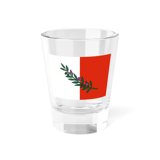 Flag of Rabat (Malta) Shot Glass 1.5oz 1.5oz - Go Mug Yourself