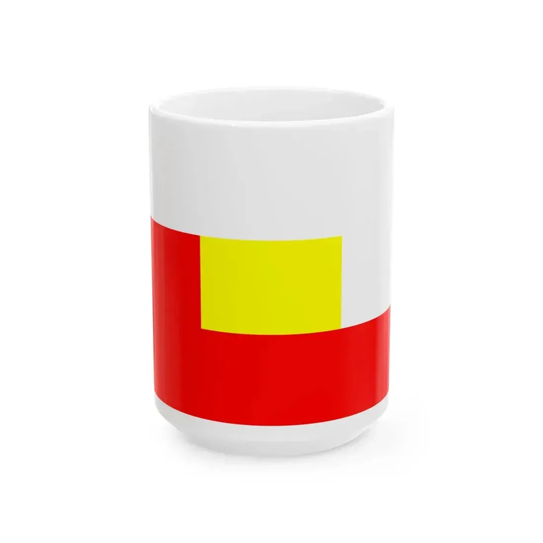 Flag of Rabhaland (India) White Coffee Mug 15oz - Go Mug Yourself