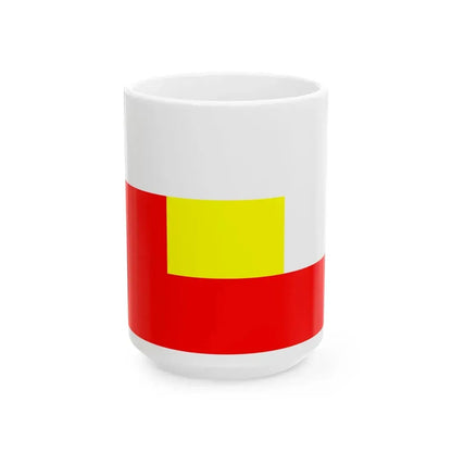 Flag of Rabhaland (India) White Coffee Mug 15oz - Go Mug Yourself