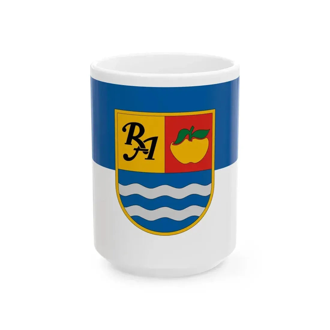 Flag of Racalmas (Hungary) White Coffee Mug 15oz - Go Mug Yourself