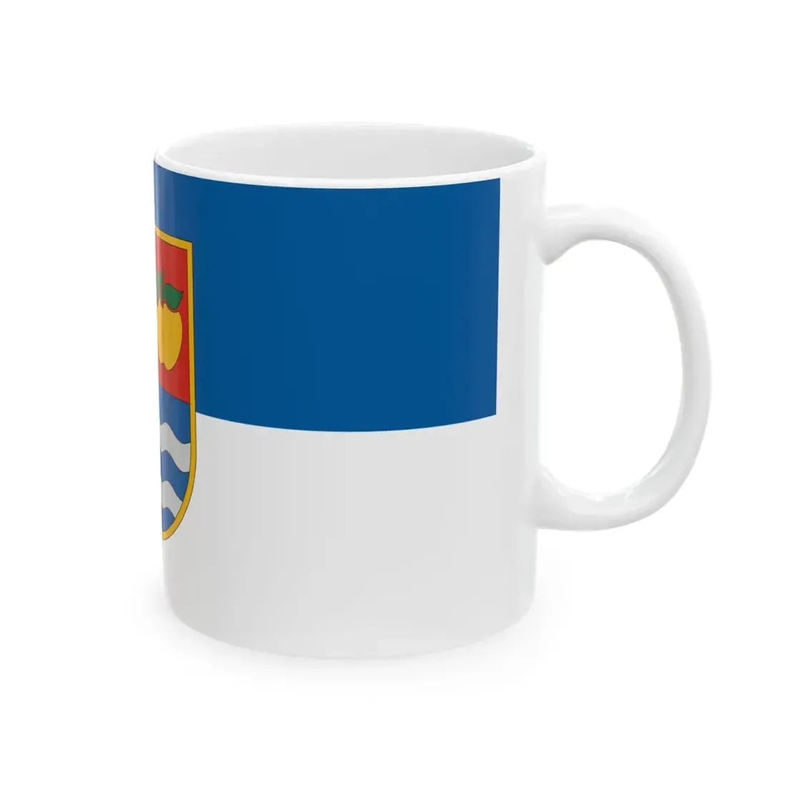 Flag of Racalmas (Hungary) White Coffee Mug - Go Mug Yourself