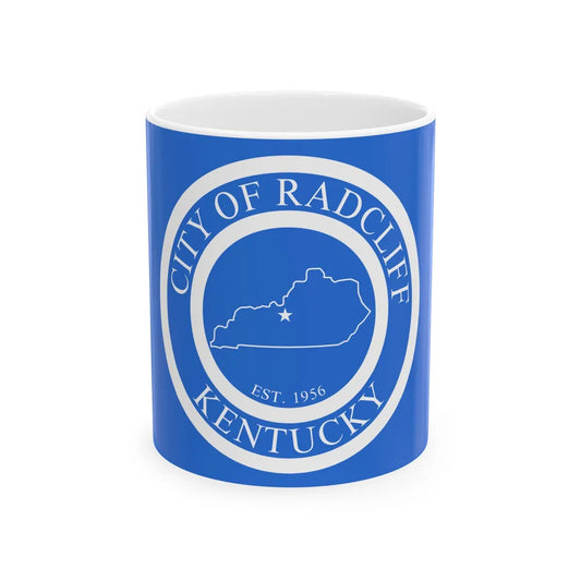Flag of Radcliff Kentucky (United States) White Coffee Mug 11oz - Go Mug Yourself
