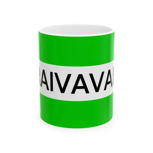 Flag of Raivavae (France) White Coffee Mug 11oz - Go Mug Yourself