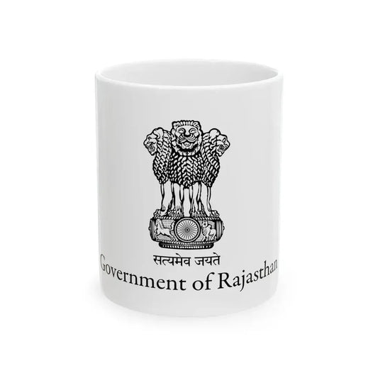Flag of Rajasthan (India) White Coffee Mug 11oz - Go Mug Yourself