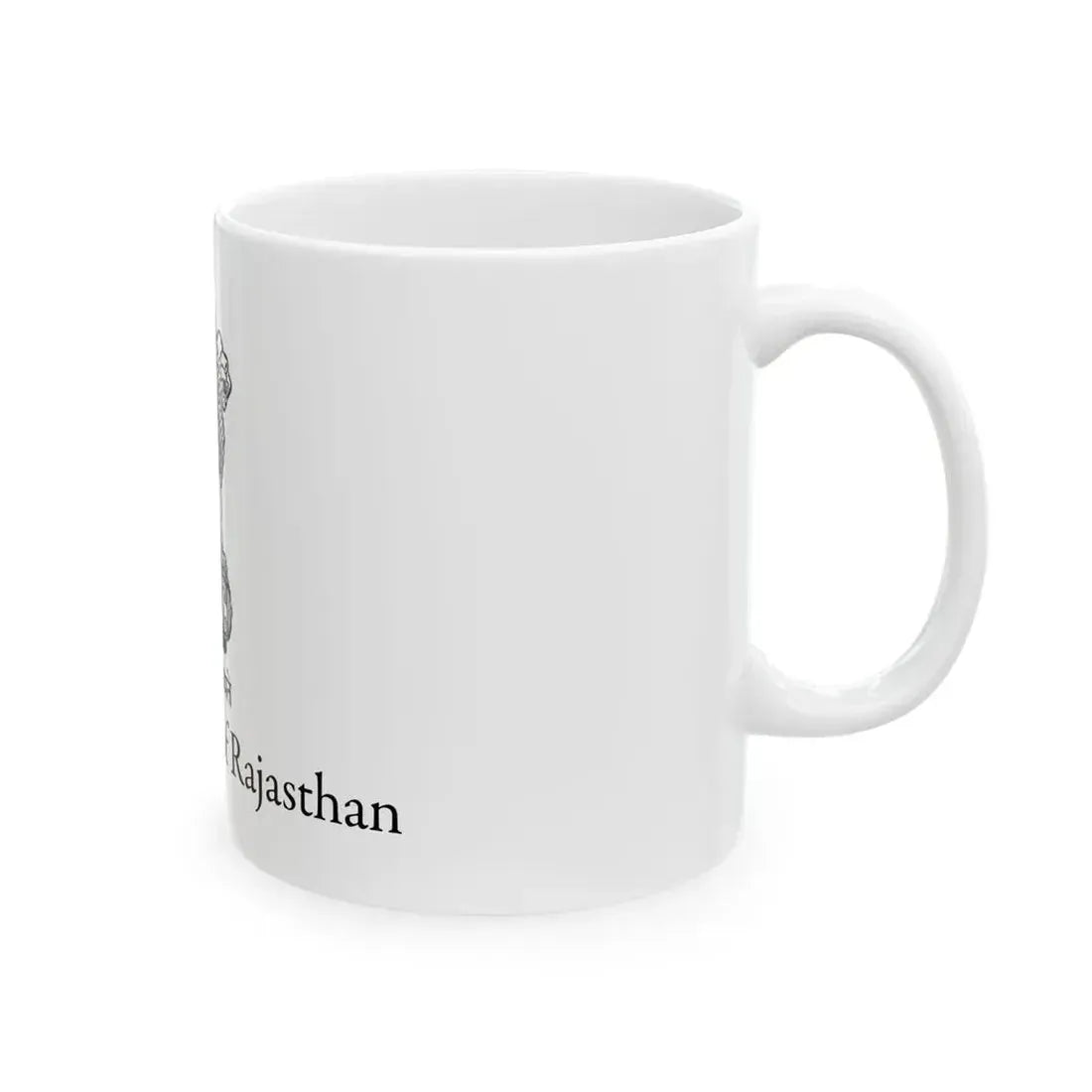 Flag of Rajasthan (India) White Coffee Mug - Go Mug Yourself