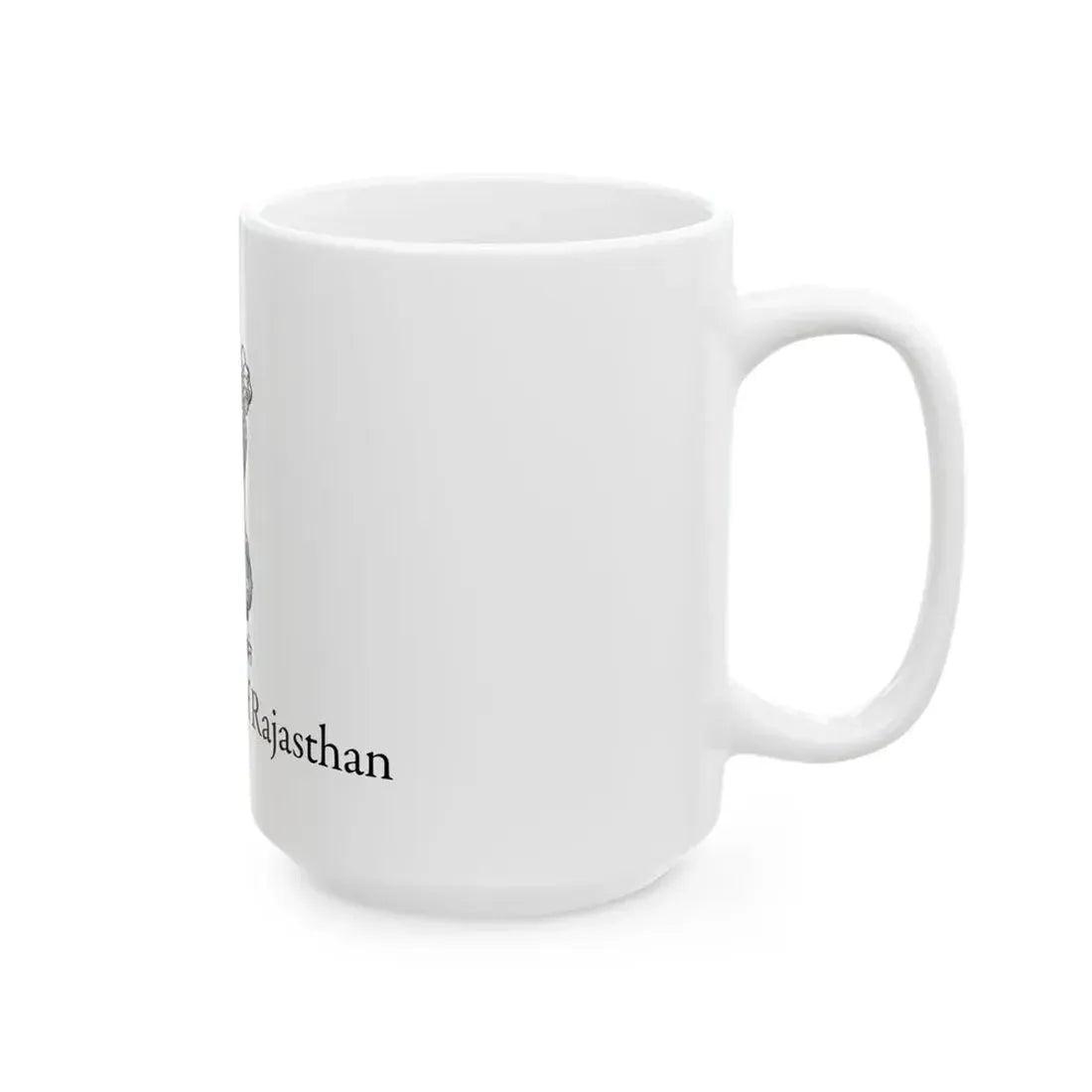 Flag of Rajasthan (India) White Coffee Mug - Go Mug Yourself