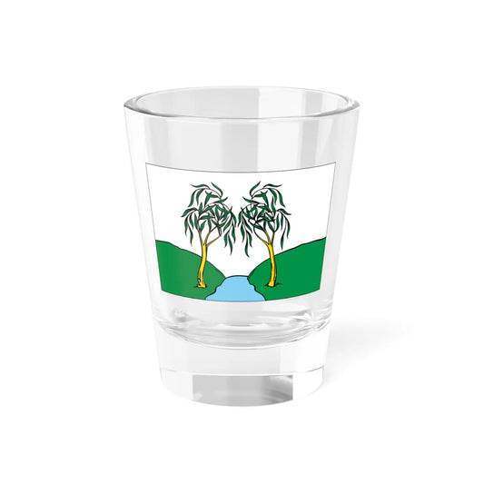 Flag of Rakityansky rayon (Russia) Shot Glass 1.5oz 1.5oz - Go Mug Yourself