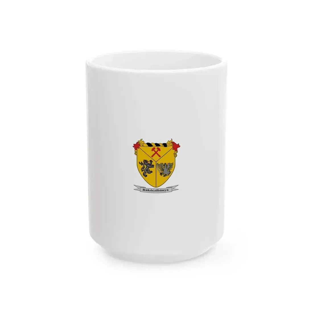 Flag of Rakoczibanya vertical (Hungary) White Coffee Mug 15oz - Go Mug Yourself