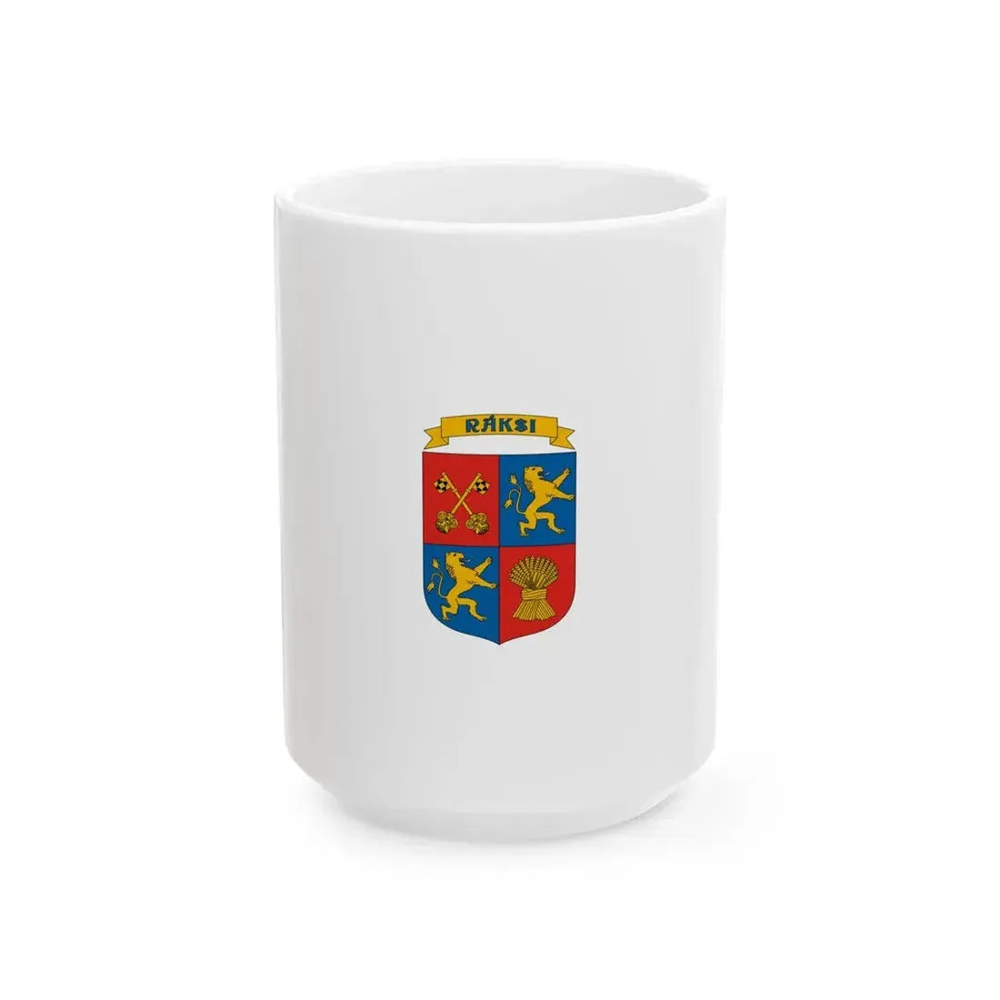 Flag of Raksi (Hungary) White Coffee Mug 15oz - Go Mug Yourself
