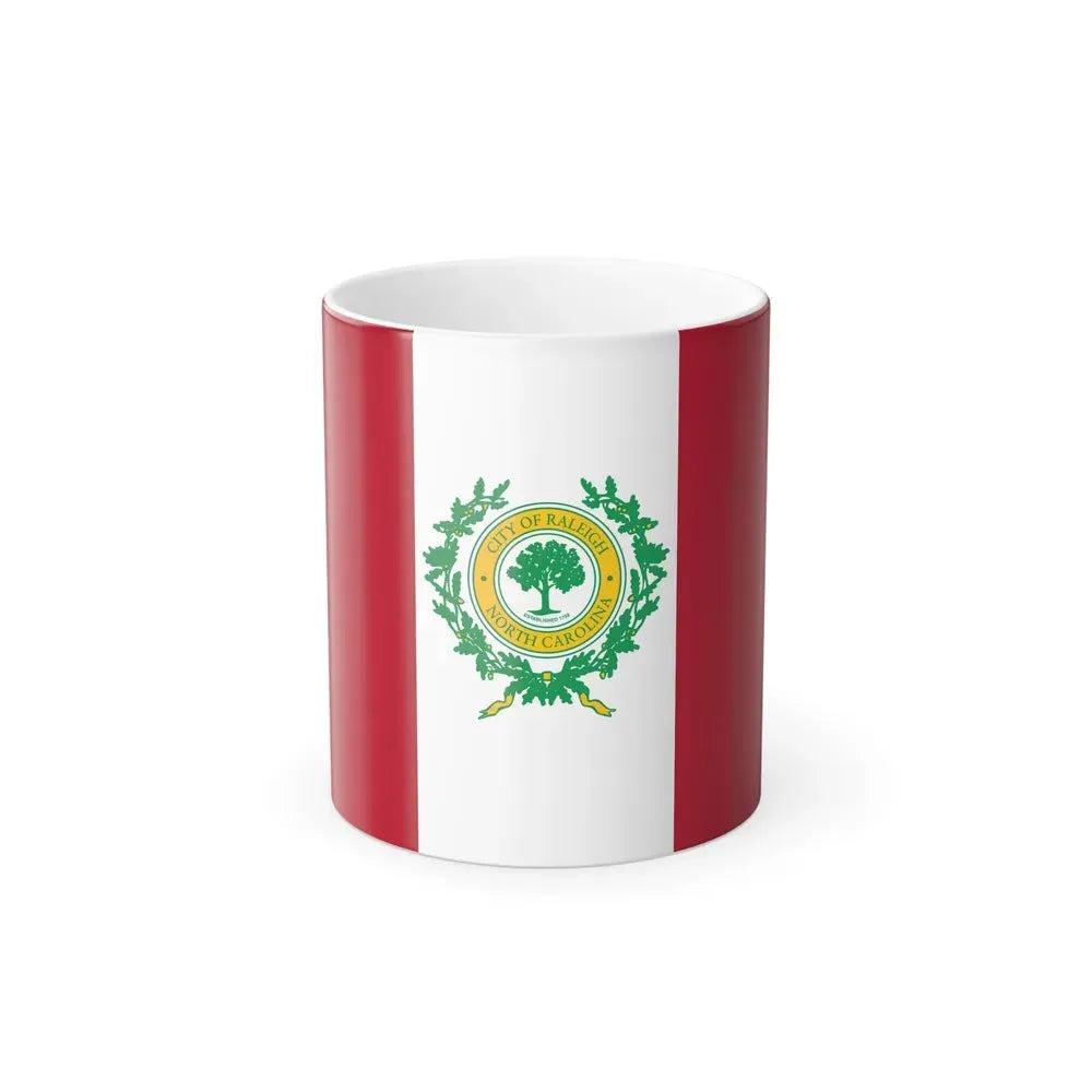 Flag of Raleigh, North Carolina - Color Changing Coffee Mug 11oz - Go Mug Yourself