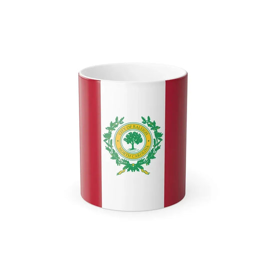 Flag of Raleigh, North Carolina - Color Changing Coffee Mug 11oz - Go Mug Yourself