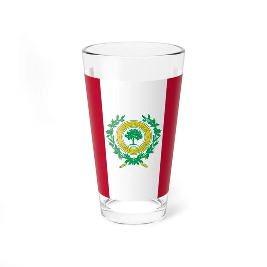Flag of Raleigh, North Carolina - Pint Glass 16oz 16oz - Go Mug Yourself