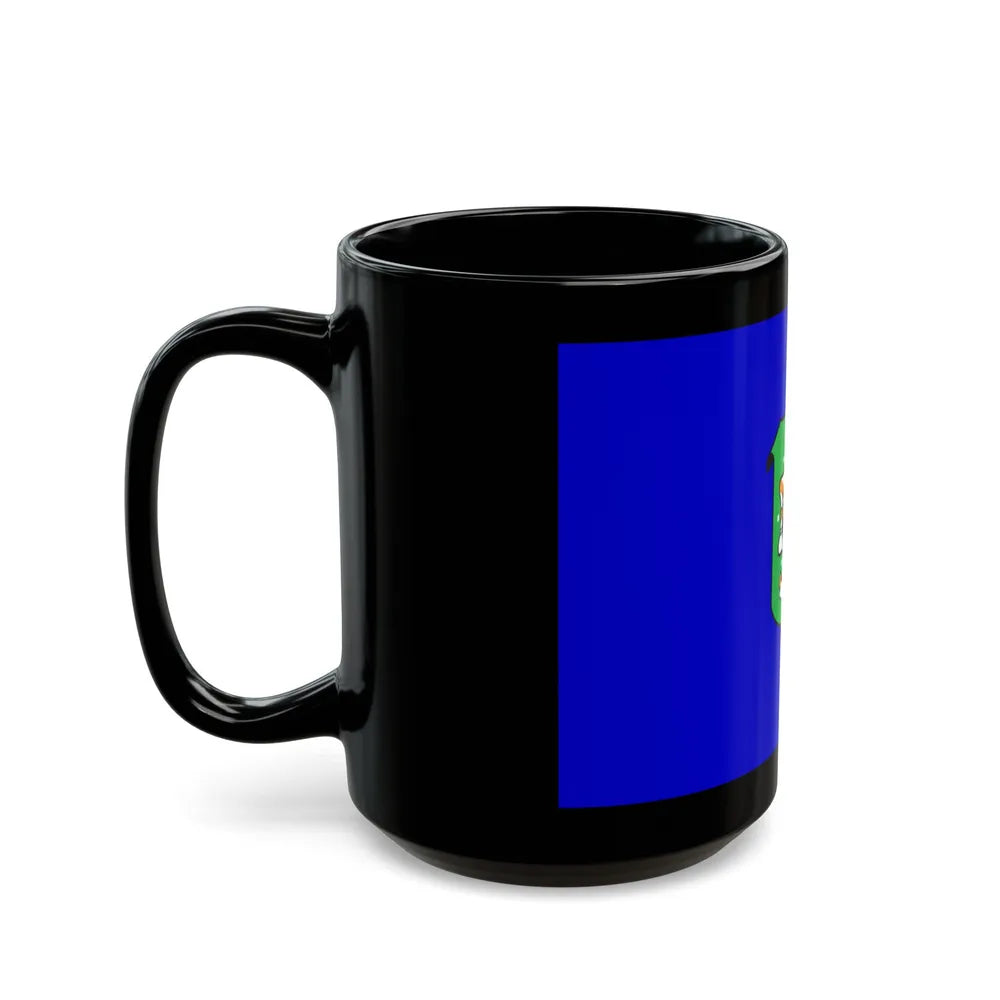 Flag of Ramat Gan Israel - Black Coffee Mug-Go Mug Yourself