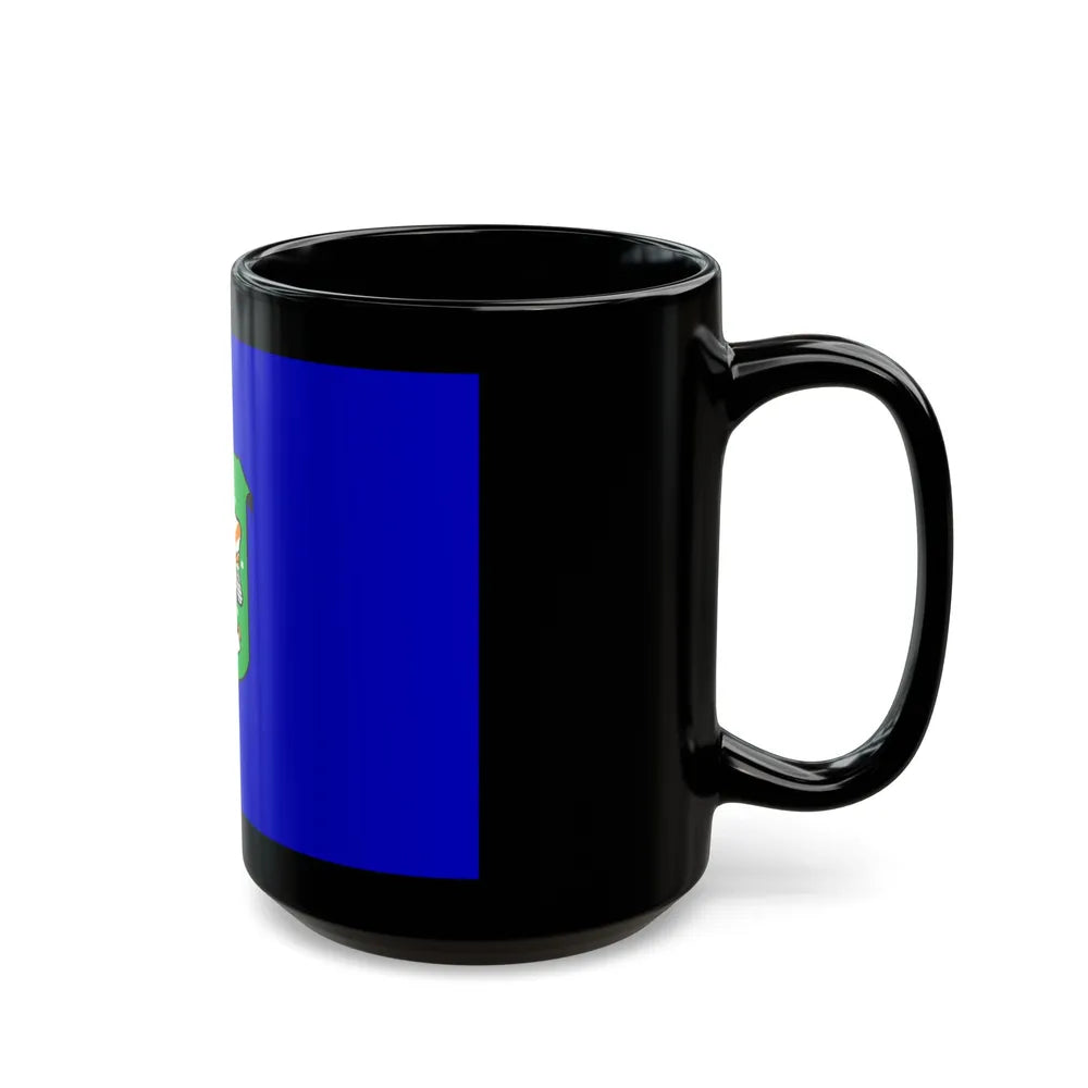 Flag of Ramat Gan Israel - Black Coffee Mug-Go Mug Yourself