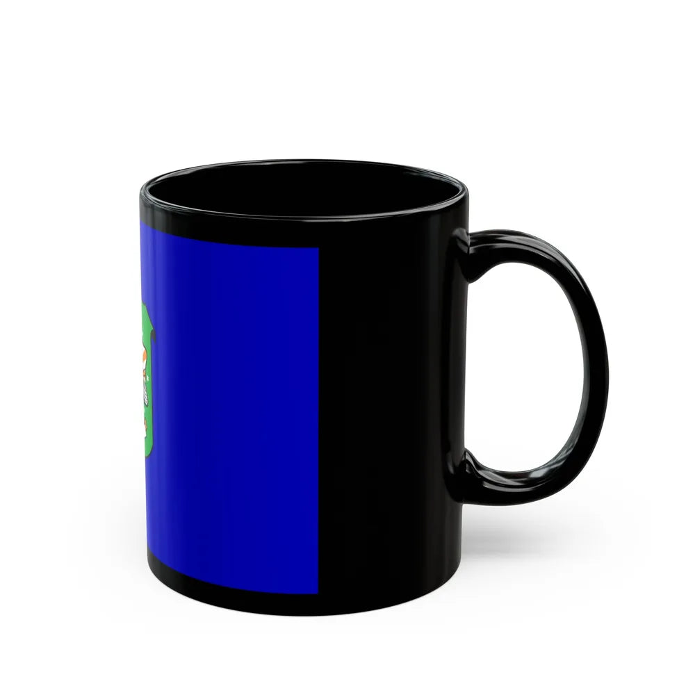 Flag of Ramat Gan Israel - Black Coffee Mug-Go Mug Yourself