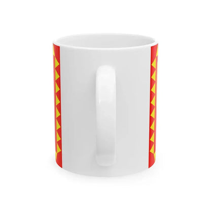 Flag of Rankovce Municipality (North Macedonia) White Coffee Mug - Go Mug Yourself
