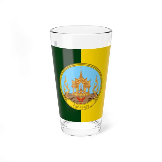 Flag of Ranong Province Thailand - Pint Glass 16oz 16oz - Go Mug Yourself