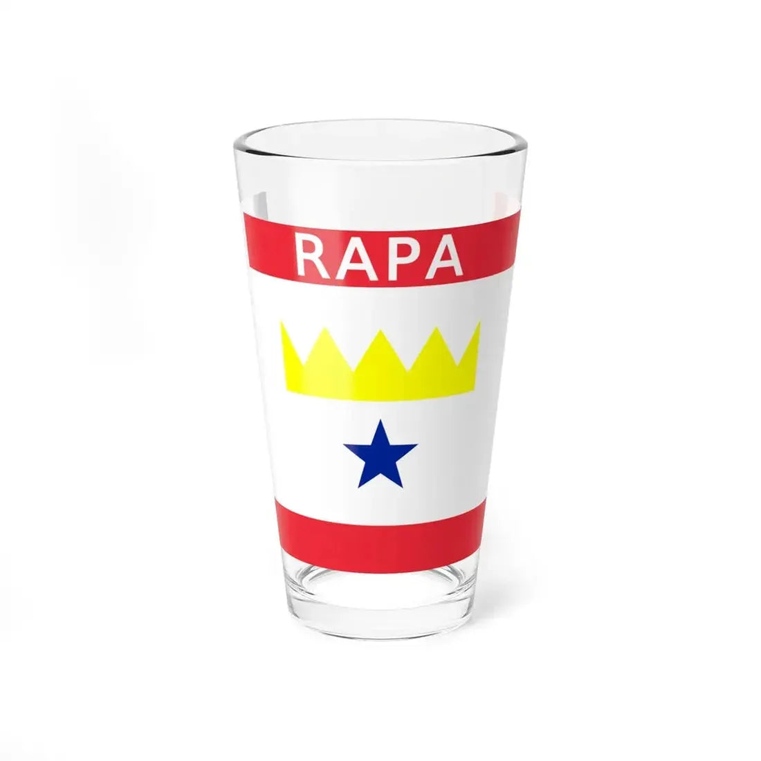 Flag of Rapa (France) Pint Glass 16oz 16oz - Go Mug Yourself