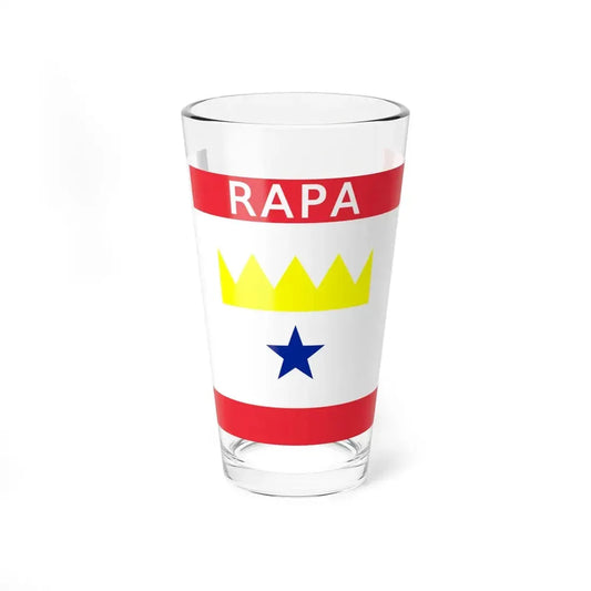 Flag of Rapa (France) Pint Glass 16oz 16oz - Go Mug Yourself