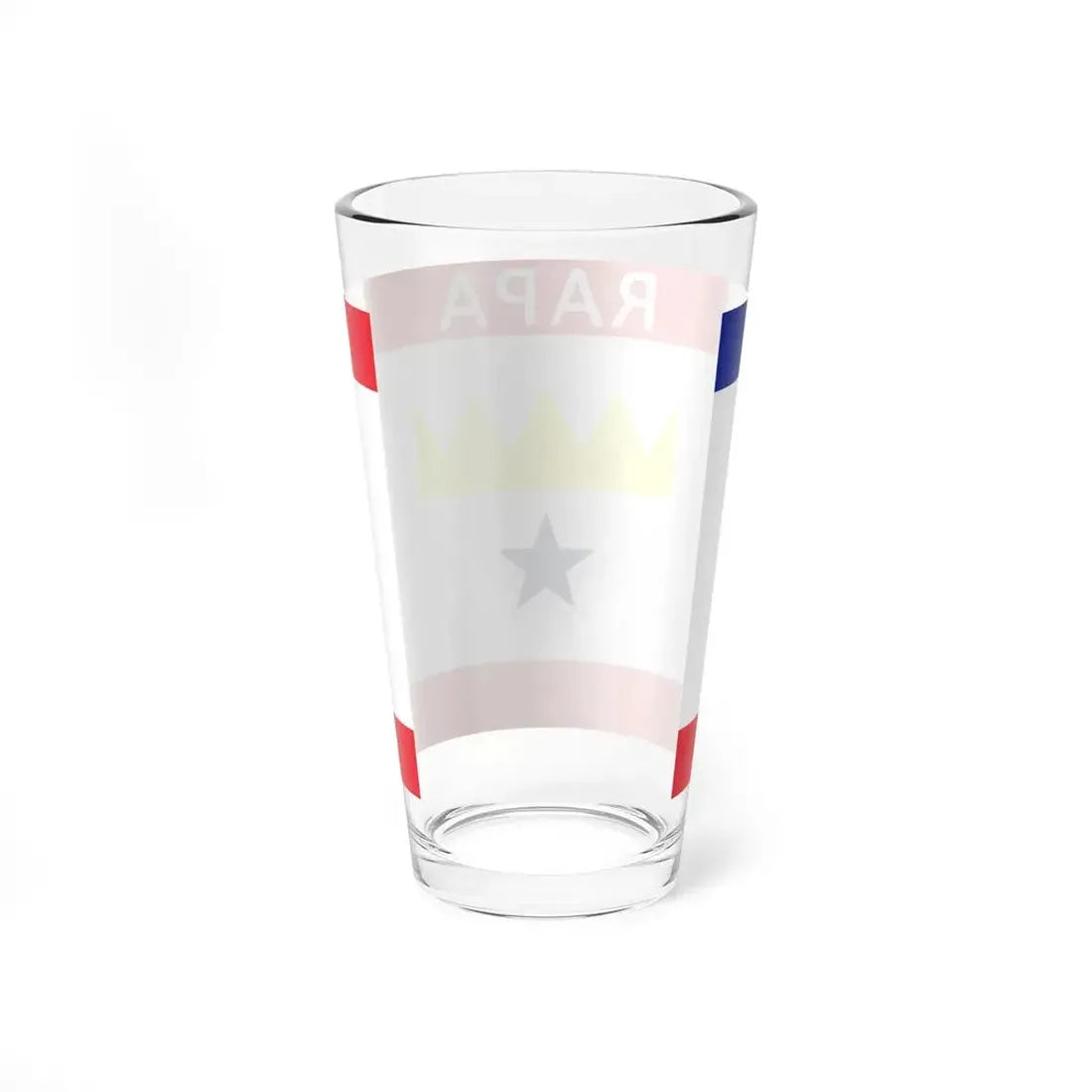 Flag of Rapa (France) Pint Glass 16oz - Go Mug Yourself