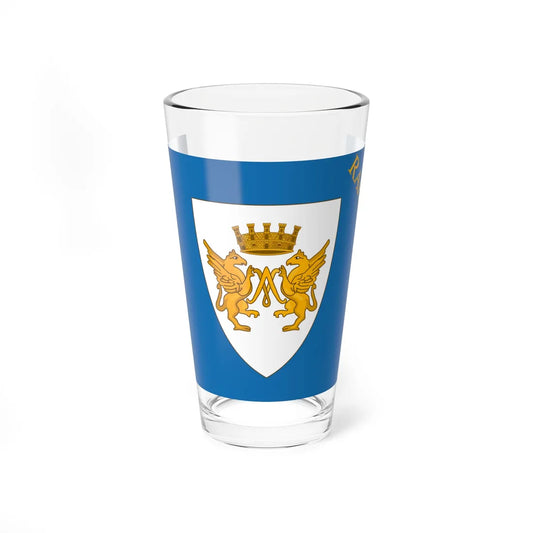 Flag of Rapallo de jure (Italy) Pint Glass 16oz 16oz - Go Mug Yourself
