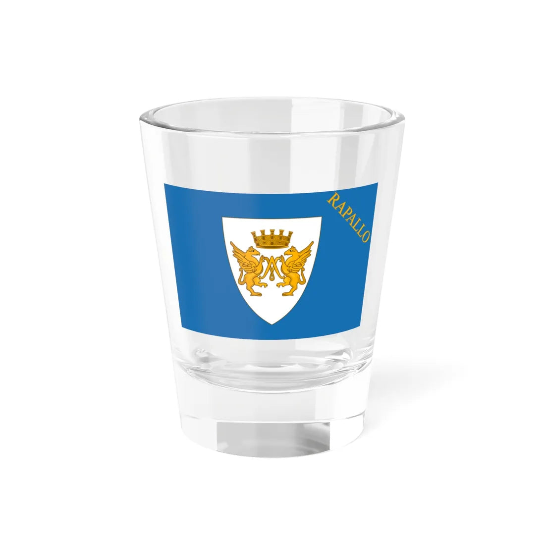 Flag of Rapallo de jure (Italy) Shot Glass 1.5oz 1.5oz - Go Mug Yourself