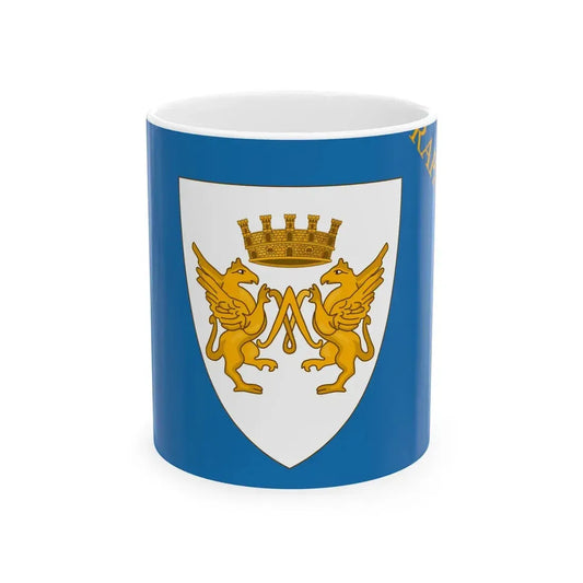 Flag of Rapallo de jure (Italy) White Coffee Mug 11oz - Go Mug Yourself