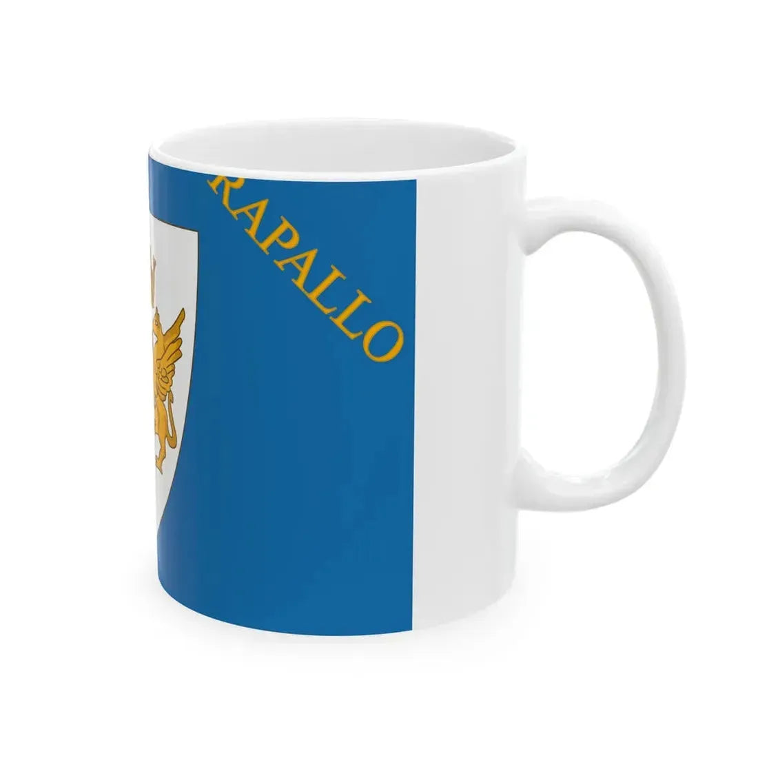 Flag of Rapallo de jure (Italy) White Coffee Mug - Go Mug Yourself