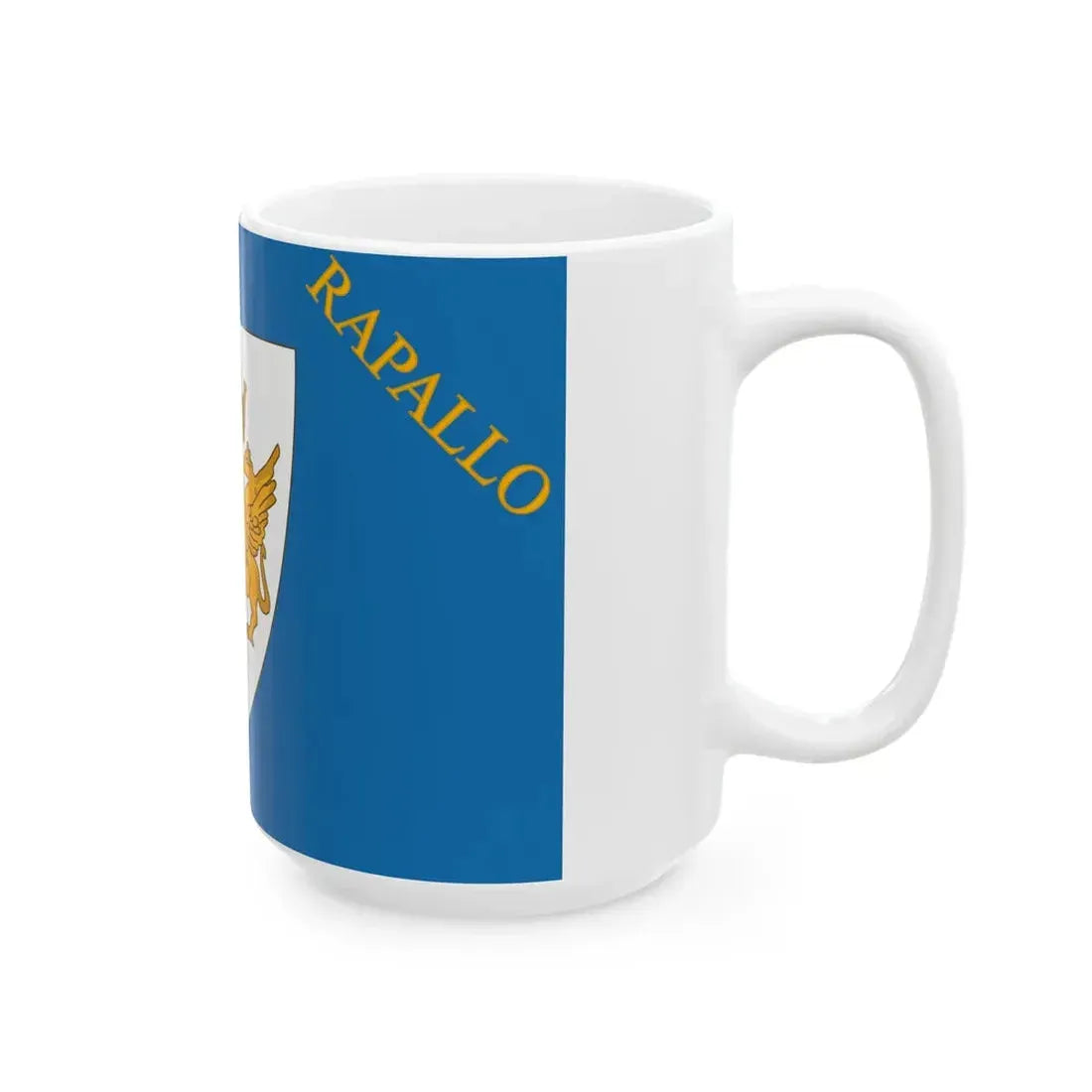 Flag of Rapallo de jure (Italy) White Coffee Mug - Go Mug Yourself