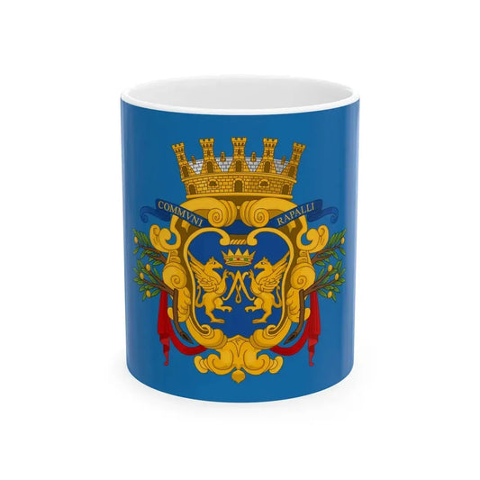 Flag of Rapallo (Italy) White Coffee Mug 11oz - Go Mug Yourself