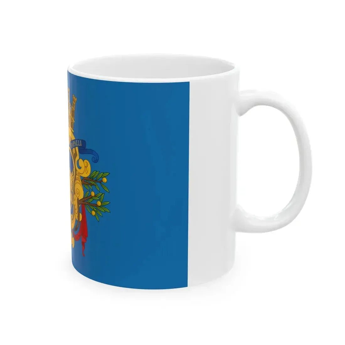 Flag of Rapallo (Italy) White Coffee Mug - Go Mug Yourself