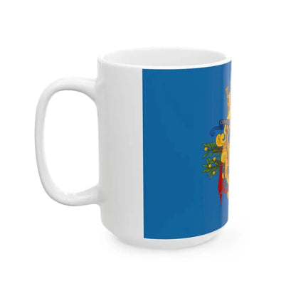Flag of Rapallo (Italy) White Coffee Mug - Go Mug Yourself