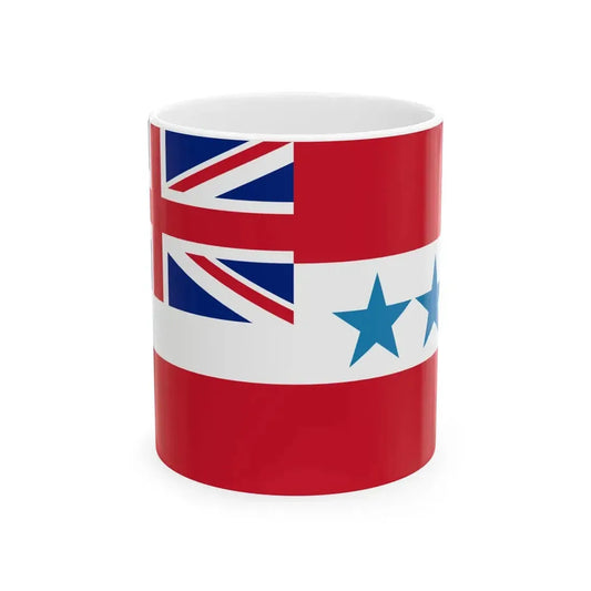 Flag of Rarotonga 1888-1893 (New Zealand) White Coffee Mug 11oz - Go Mug Yourself