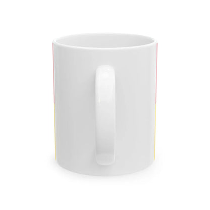 Flag of Raspberry Ukraine 2 (Ukraine) White Coffee Mug - Go Mug Yourself