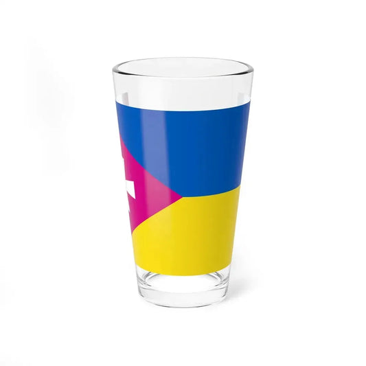 Flag of Raspberry Ukraine 2014 (Ukraine) Pint Glass 16oz 16oz - Go Mug Yourself