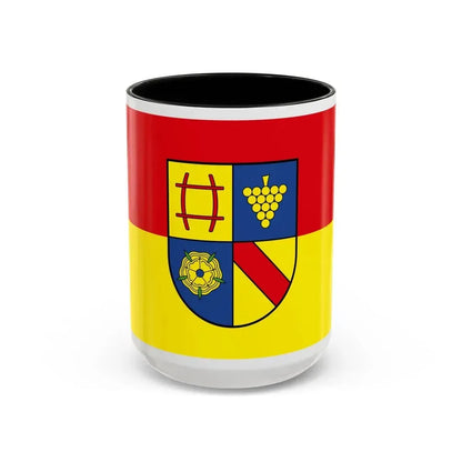 Flag of Rastatt Germany - Accent Coffee Mug 15oz Black - Go Mug Yourself