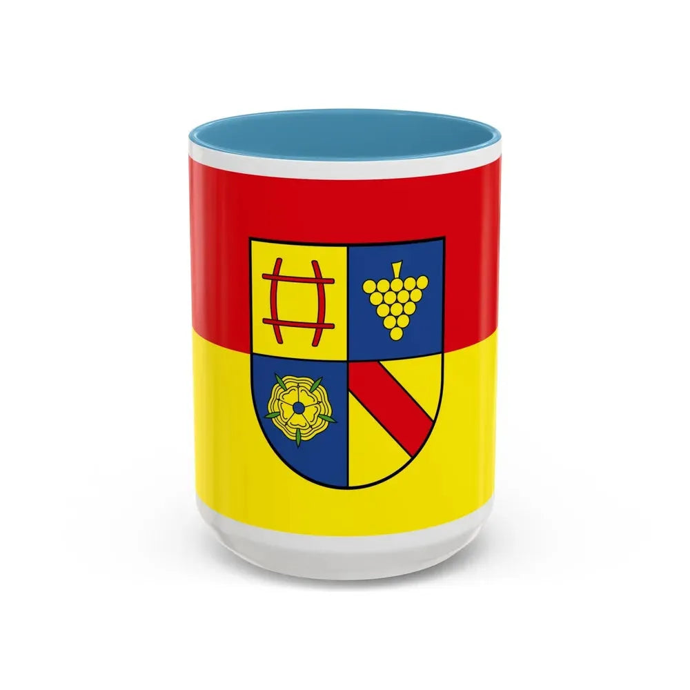 Flag of Rastatt Germany - Accent Coffee Mug 15oz Light Blue - Go Mug Yourself