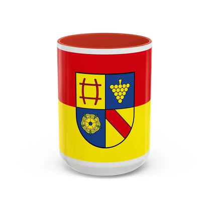 Flag of Rastatt Germany - Accent Coffee Mug 15oz Red - Go Mug Yourself