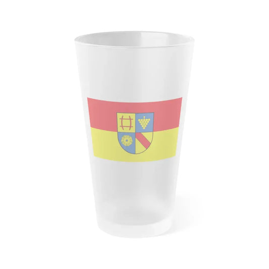 Flag of Rastatt Germany - Frosted Pint Glass 16oz 16oz Frosted - Go Mug Yourself