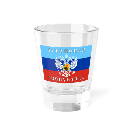 Flag of rastyazhka-Luganskoj (Ukraine) Shot Glass 1.5oz 1.5oz - Go Mug Yourself