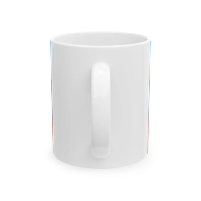 Flag of rastyazhka-Luganskoj (Ukraine) White Coffee Mug - Go Mug Yourself