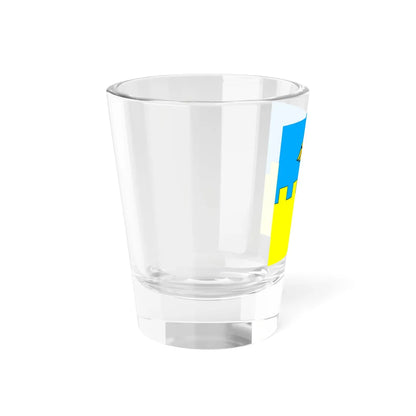 Flag of Rava-Ruska variant (Ukraine) Shot Glass 1.5oz - Go Mug Yourself