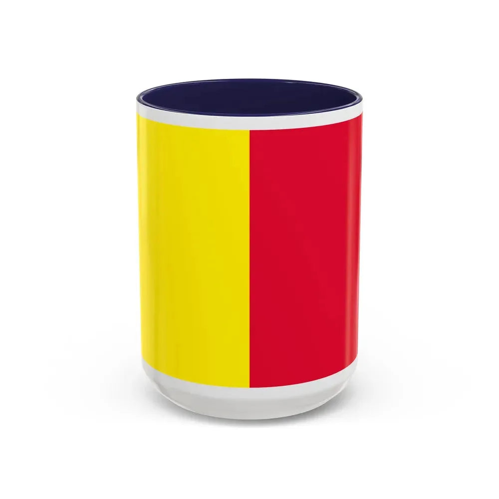 Flag of Ravenna Italy - Accent Coffee Mug 15oz Navy - Go Mug Yourself