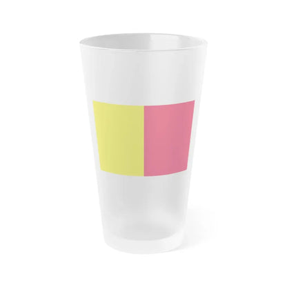 Flag of Ravenna Italy - Frosted Pint Glass 16oz 16oz Frosted - Go Mug Yourself