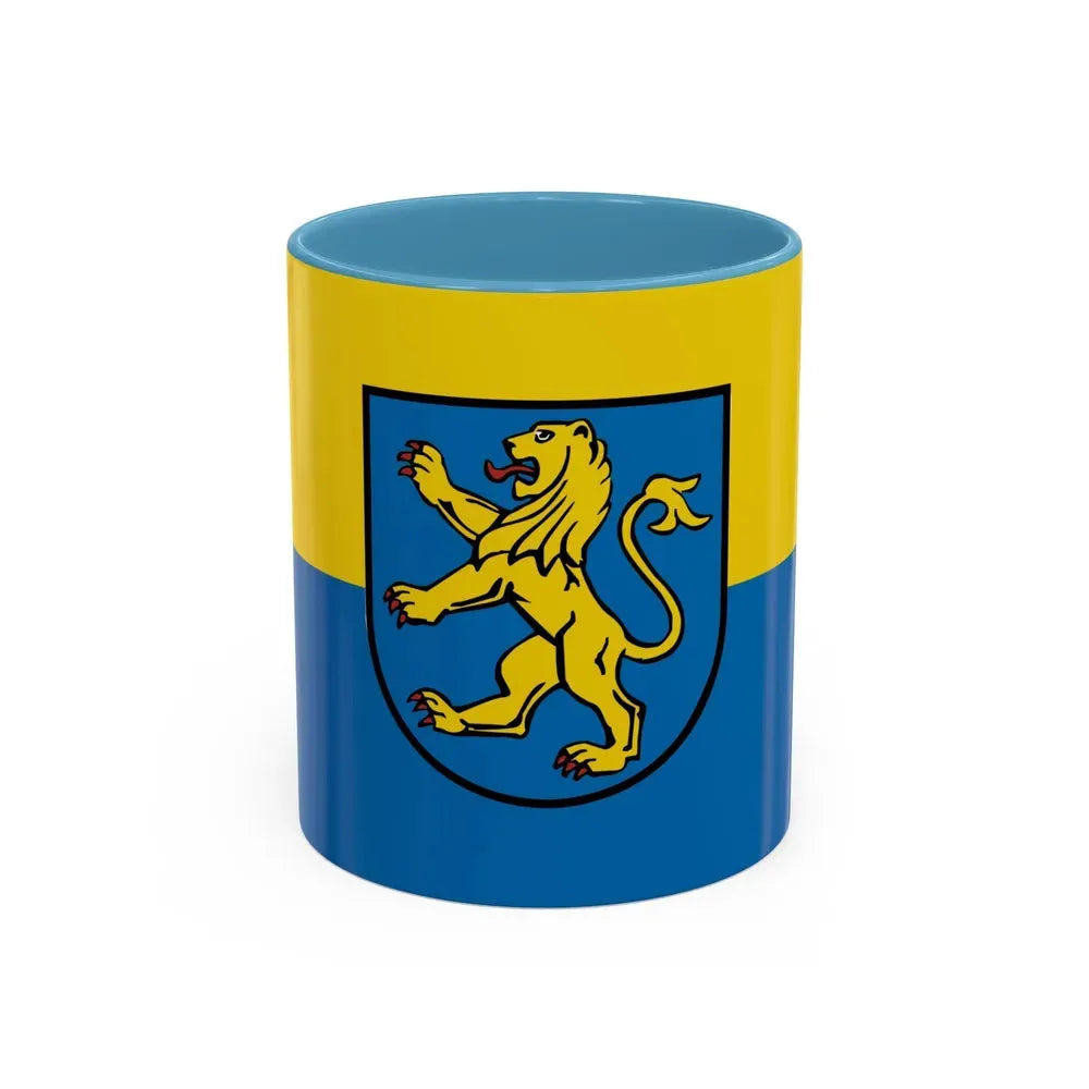 Flag of Ravensburg Germany - Accent Coffee Mug 11oz Light Blue - Go Mug Yourself